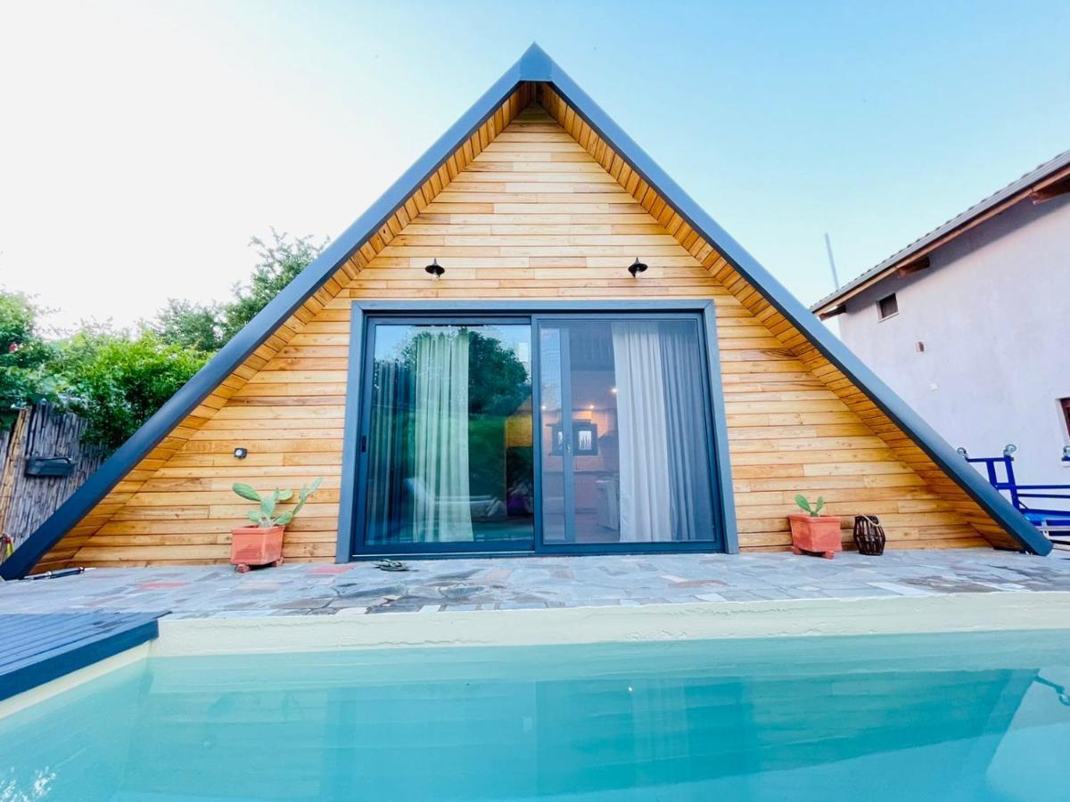 Unique Wooden Villa With Pool Olympiada Exterior photo